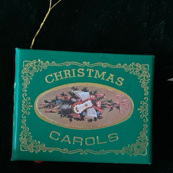 Other - Vintage Christmas Carols Mini Book Ornament (~3")
